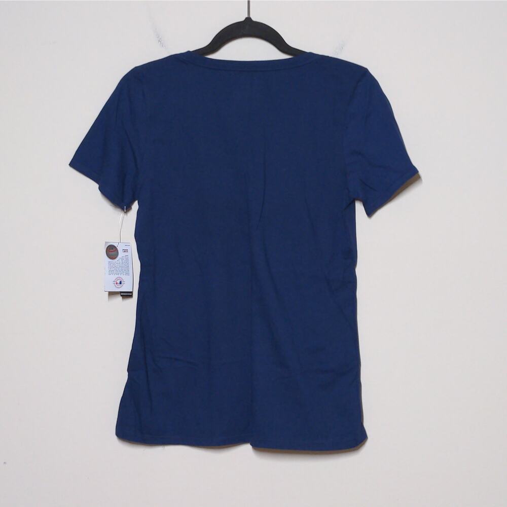 Nike Atlanta Braves Navy Blue T-Shirt Athletic Cut M New - Picture 4 of 15